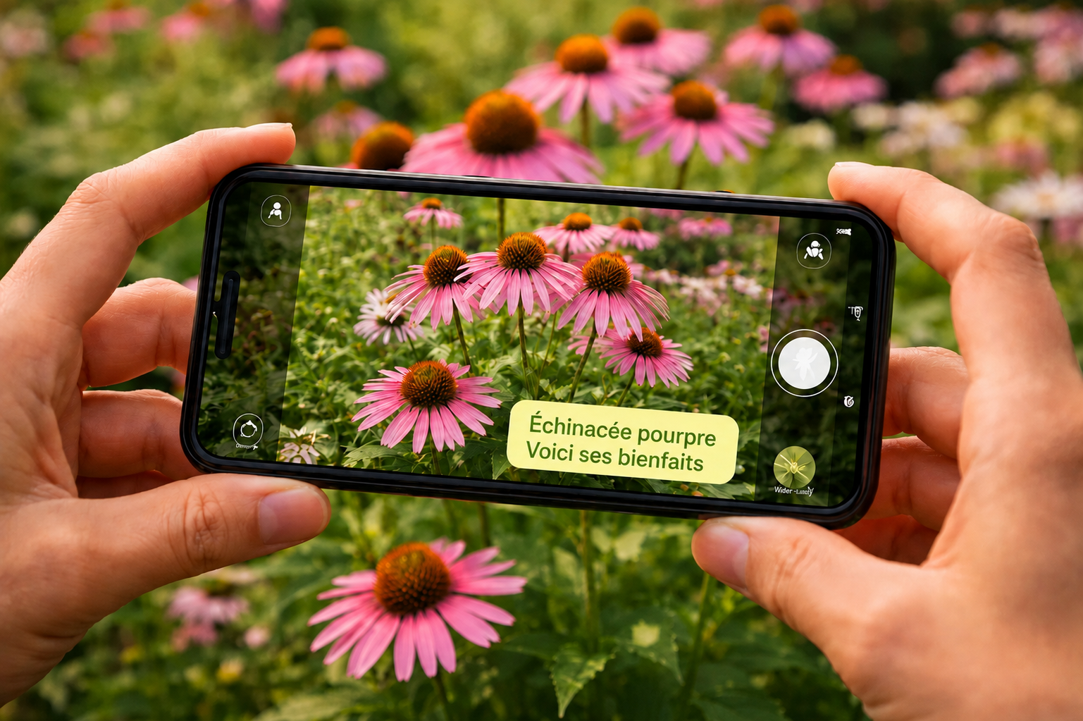Jardin patrimonial consulté sur mobile — exemple d'intégration Pictalestory